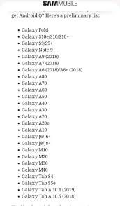Samsung servers check on the csc code of your samsung device and match it with the geolocation where it's being used. Samsung Listed Android Q Update Devices Samsung Members