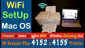 Click on print & fax 3. Hp Deskjet Plus 4152 4155 Wifi Setup Mac Os Youtube