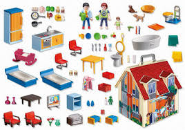 La casa está completamente amueblada y dispone de habitación de los padres con cuna, baño, salón y cocina. Playmobil Dollhouse Casa Maletin Abacus Online