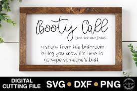 Download Booty Call A Shout From The Bathroom Funny Bathroom Svg 195916 Svgs Design Bundles