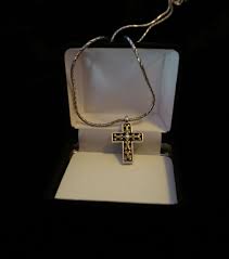 Brighton Reversible Cross Necklace Gold And Silver Tone Etsy Gold Cross Necklace Cross Necklace Silver Tone