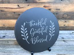 Black Round Slate Decor 12 Custom Engraved Gifts Decor Custom Engraving