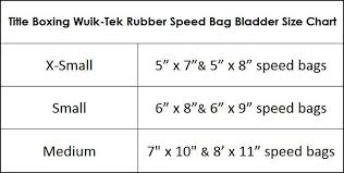 Title Boxing Quik Tek Durable Lightweight Rubber Speed Bag Bladder Xs Black