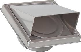 Hotte D Evacuation D Air En Inox V2a Brosse Raccord Diam 100 Mm Mesure Ext 150 X 150 Mm