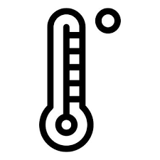 Temperature Icon Weather Hot Temperature Thermometer Sun Electronics Mercury Degrees Celsius Fahrenheit Work Flow Chart Photo Editing Icon