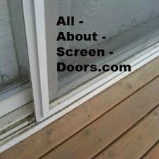 We will be purchasing 3 sliding glass doors, living room, kitchen and rec room. Patio Screen Top Hung Style One Of Four Most Common Screen Doors