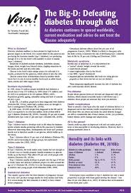 Diabetes Fact Sheet Resources Viva Health
