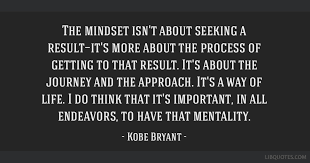 And its popularity in the basketball world, as well as in popular culture, led to the creation of bryant's new book, the mamba mentality: The Mindset Isn T About Seeking A Result It S More About The Process Of Getting To