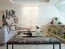 This bedroom seem simple and superbly modern at the same time. White Bricks Wall Ideas For The Entire House