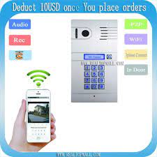 Diy Wireless Wifi Ip Video Door Phone Wireless Ip Intercom System Home Access Door Open Remote Control Camera Doorbell Video Door Phone Intercom Diy Security