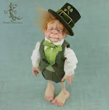 Lucky Irish Leprechaun Good Luck Charm Ooak Fantasy Art Doll Etsy Ooak Art Doll Fantasy Art Dolls Lucky Irish