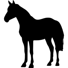 Horse Standing Black Shape Free Vector Icons Designed By Freepik Horse Silhouette Animal Silhouette Horses