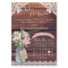 La dentelle est très appréciée des futures mariées ! Faire Part Mariage Rustique Sur Bois Dentelle Chic Avec Fleurs