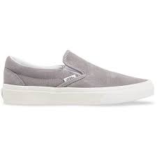 Black And Grey Slip On Vans Vans Classic Slip Ons Vintage Frost Grey Platypus Shoes Vans Slip On Shoes