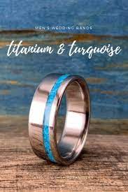 Mens Turquoise Ring Turquoise Wedding Ring Titanium Ring Etsy Turquoise Wedding Rings Titanium Wedding Rings Titanium Wedding Band Mens