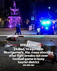 Alabama Mass Shooting: 2 Killed, 14 Injured in Montgomery Shooting