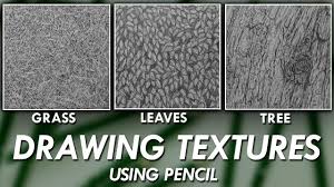 How To Draw Realistic Textures Using Pencils Grass Leaves Tree Bark Realistic Drawings Texture Drawing Tree Drawing See more ideas about texture drawing, texture, drawings.
