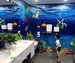 Mẫu tranh gạch 3d đại dương đẹp giá rẻ - Tranh gạch TITA Decor