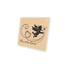 Il est la tendance à adopter. Petit Ange Coeur Tampon Mariage Scrapbooking Personnalise Amalgame Imprimeur Graveur