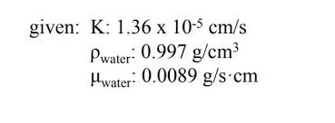 Solved 1 Hydraulic Conductivity Represents The Character