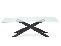 Rectangular Glass Dining Table Cross H74 By Sovet Italia Design Gianluigi Landoni Glass Dining Table Dining Table Supreme Furniture