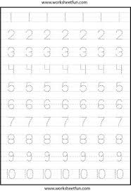 Number tracing 1 10 worksheet. Pin On Bastelideen
