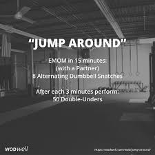 Jump Around Wod Crossfit Workouts At Home Wod Workout Partner Workout