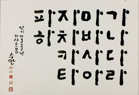 Es ist möglich sich eine komplette sprache beizubringen! Museenkoeln De Bild Der Woche Hangeul So Schreibt Korea