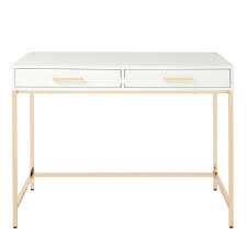 Tubular table desk bases, custom manufactured to your exact requirements. Osp Home Furnishings Alios Desk With White Gloss Finish And Gold Chrome Plated Base White Gold Als42 Wh Best Buy