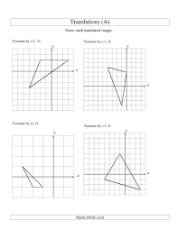 Translation Of 3 Vertices Up To 3 Units A Geometry Worksheet Translations Math Math Worksheets Geometry Worksheets