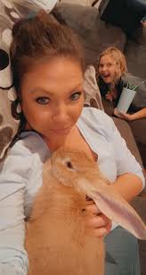 Thanks so much for the add. First time house bun mom. We had outdoor buns  as kids. This is Timothy- our Flemish giant. We're about 3/4 the way  through pet partners therapy