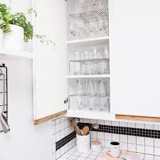 Kitchen Tip Maximize Space And Double Your Real Estate With Shelf Risers In Cabinets And Shallow Shelves Style Bonus S In 2019 Shallow Shelves Kitchen Organization Pantry Kitchen Drawer Organization