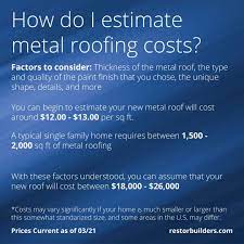 Rent or utilities of a building or office space if you need help calculating the square footage of your pitched roof, which is different from the flat quoted price: Metal Roof Cost Pricing Guide As Of March 2021