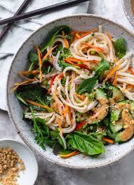 Fresh Summer Roll Rice Noodle Bowl A Healthy Fresh Vietnamese Inspired Noodle Bowl Deconstructed Fresh S Healthy Recipes Lunch Bowl Vegetarian Noodle Bowls