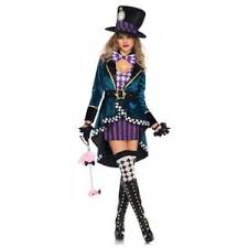 Details About Mad Hatter Costume Adult Halloween Fancy Dress