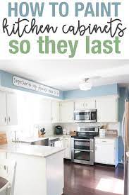 How To Paint Kitchen Cabinets So They Last This Method Works Painting Kitchen Cabinets Kitchen Paint Kitchen Cabinets