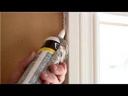 The gorilla paintable silicone caulk gives you the temperature flexibility of silicone so you can properly seal windows, doors, gutters, trim, and siding. Home Help How To Caulk Around Doors And Windows Youtube