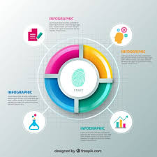 Colorful Pie Chart Template Vector Free Download