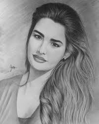 بورتريه Female Sketch Art Female