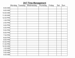 24 Hour Schedule Template Elegant 24 Hour Time Management Chart Templates Schedule Template Hourly Planner Agenda Printable