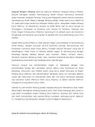 Peringkat pertama, apabila pemerintahan siam di pahang telah diserang dan diambil alih oleh kerajaan melaka. Sistem Perundangan Pahang