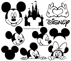Mickey Mouse Silhouette Vector Images Freepatternsarea In 2020 Mickey Mouse Silhouette Disney Stencils Mickey Mouse Images
