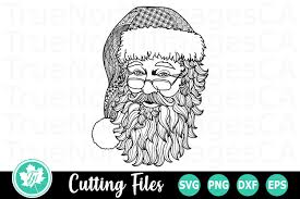 Download Zentangle Santa A Christmas Svg Cut File 199816 Cut Files Design Bundles SVG Cut Files