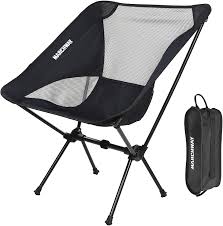 Amazon Com Marchway Ultralight Folding Camping Chair Portable Compact For Outdoor Camp Travel Beach Picnic Festival Hiking Lightweight Backpacking Black Sports Outdoors