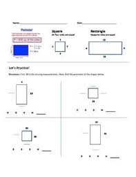 Perimeter Of Square And Rectangle Worksheet Worksheets Perimeter Find The Perimeter