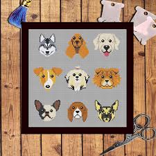 5 out of 5 stars. 9 Dog Breeds 2 Modern Cross Stitch Pattern Pdf By Etsy Modern Cross Stitch Patterns Cross Stitch Patterns Cross Stitch