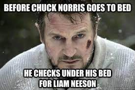 Liam Neeson Vs Chuck Norris Liam Neeson Chuck Norris Jokes Chuck Norris