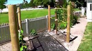 Many backyard grape growers use their grape vines not only to produce grapes, but to add that special decorative touch to their landscaping. Backyard Grape Trellis Our Installation Youtube