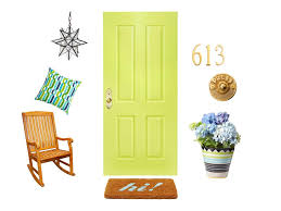 The peach color nods to our home's southern roots, says sloan. Front Door And Curb Appeal Decor Hgtv