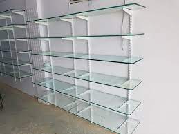 H white ventilated wire wall mounted shelf this closetmaid ventilated wire shelf is this closetmaid ventilated wire shelf is perfect for your closet, laundry room or pantry. 8 Feet White Mobile Store Glass Shelf Rack 6 Shelves Rs 950 Running Feet Id 21686680291